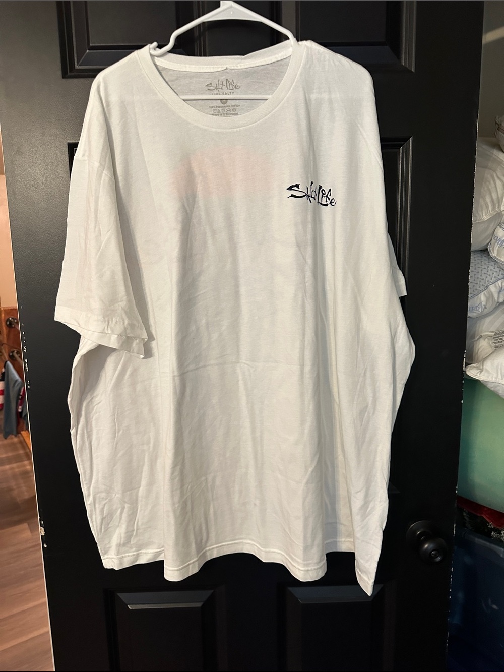Men's White Logo Crew Neck T-Shirt